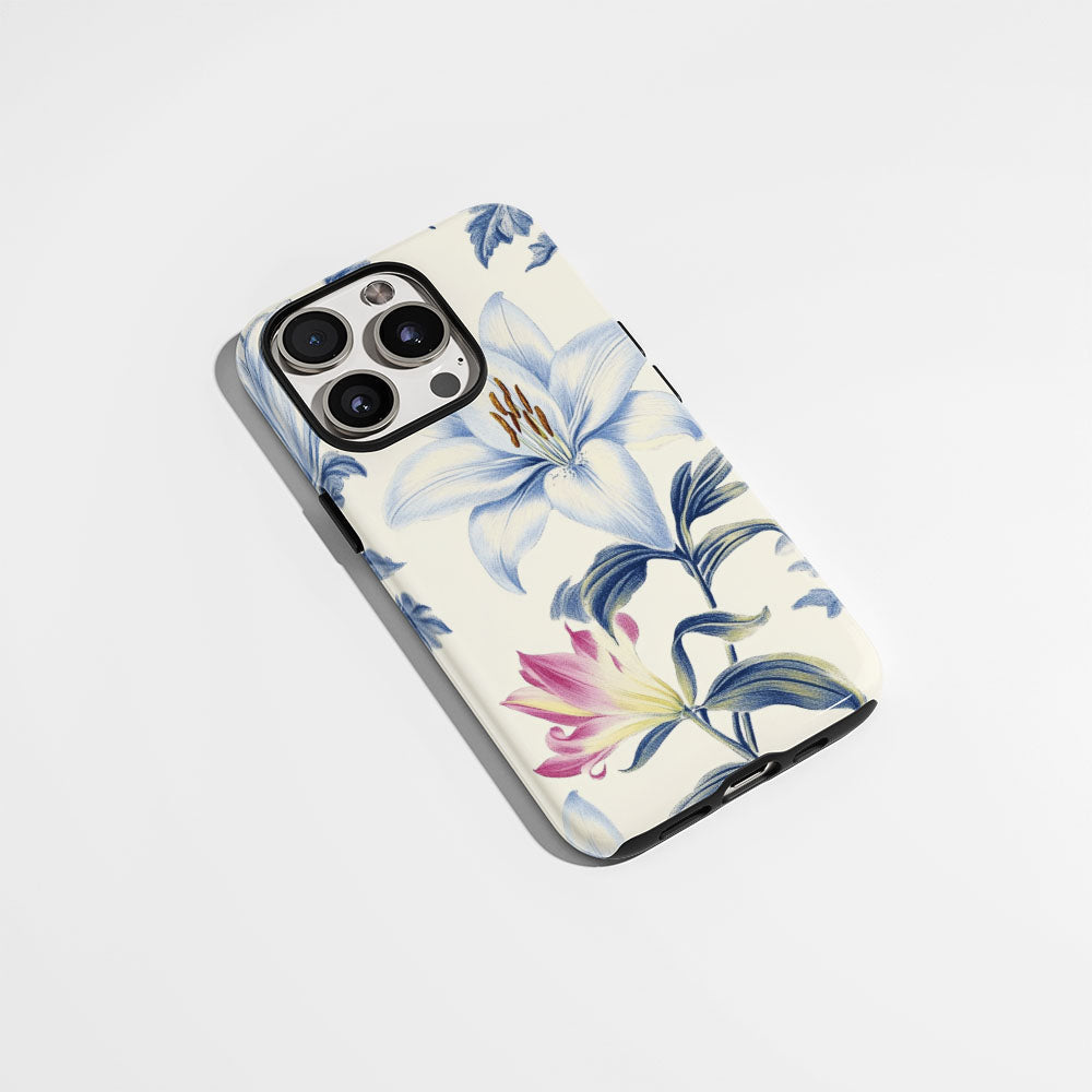 Double-Layer Semi-Handprinted Tough Matte iPhone Case