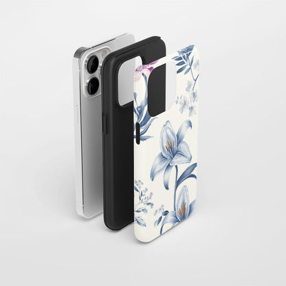 Double-Layer Semi-Handprinted Tough Matte iPhone Case