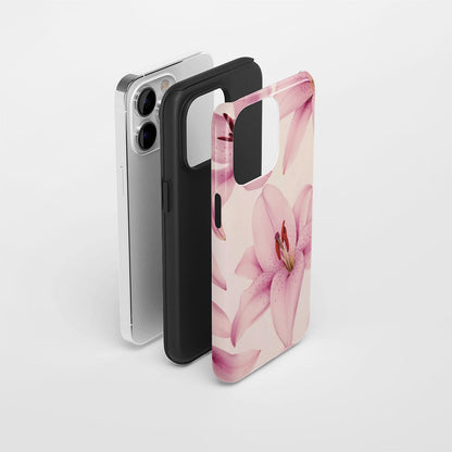 Double-Layer Semi-Handprinted Tough Matte iPhone Case