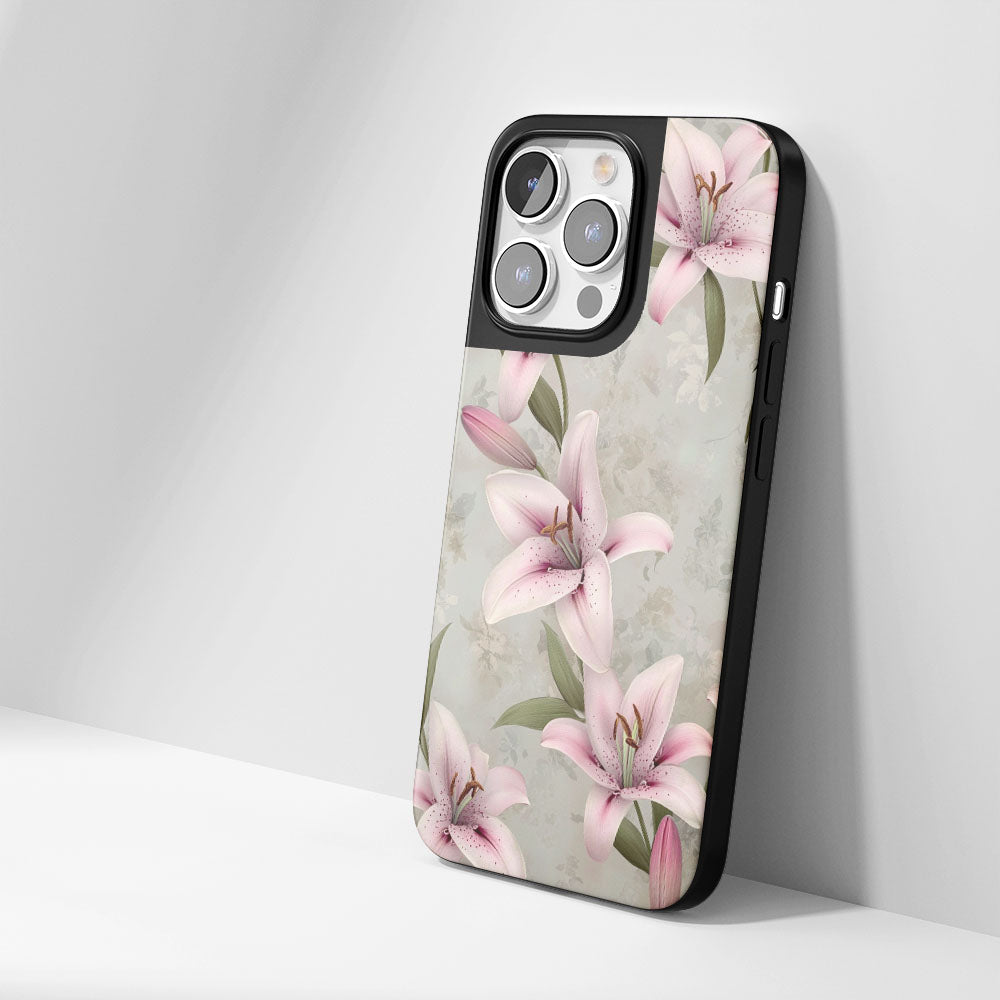 Industry-Level Tough Matte Lily iPhone Case