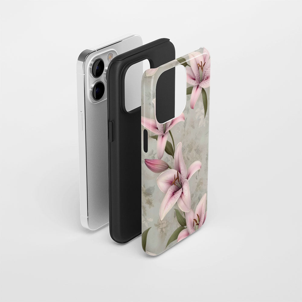 Double-Layer Semi-Handprinted Tough Matte iPhone Case