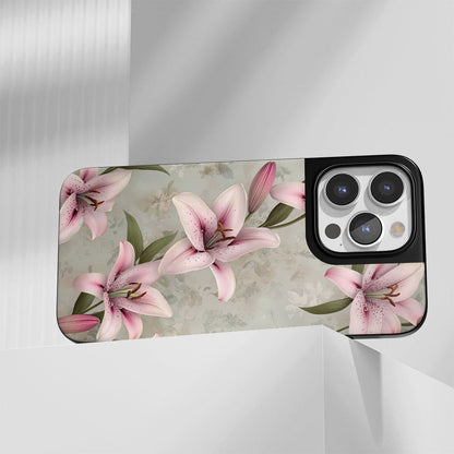 Industry-Level Tough Matte Lily iPhone Case