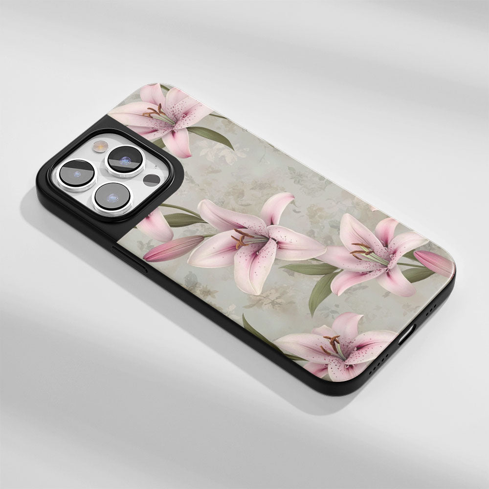 Industry-Level Tough Matte Lily iPhone Case