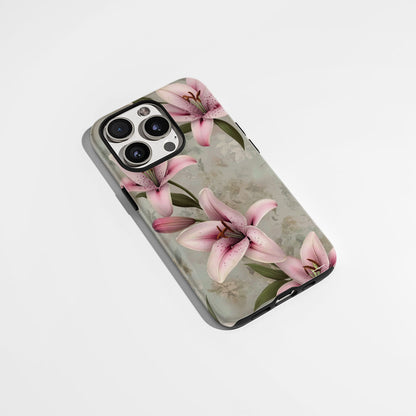 Double-Layer Semi-Handprinted Tough Matte iPhone Case