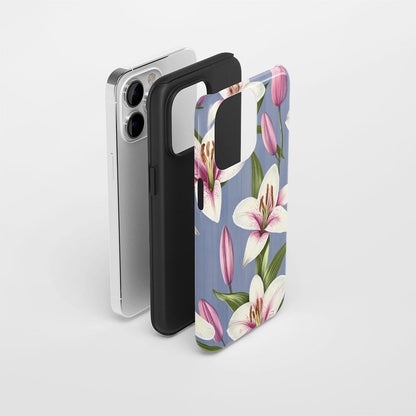 Double-Layer Semi-Handprinted Tough Matte iPhone Case