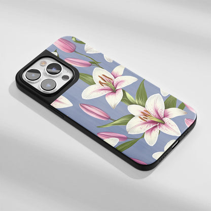 Industry-Level Tough Matte Lily iPhone Case