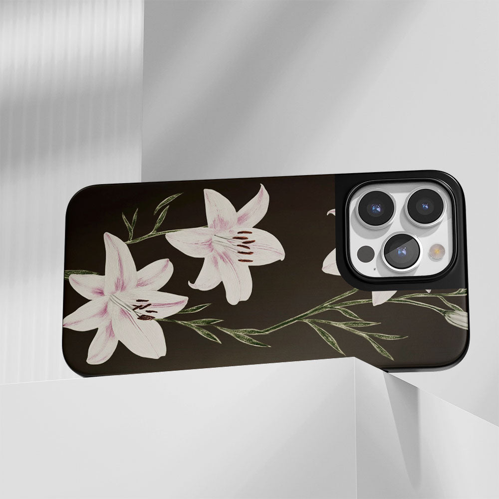 Industry-Level Tough Matte Lily iPhone Case