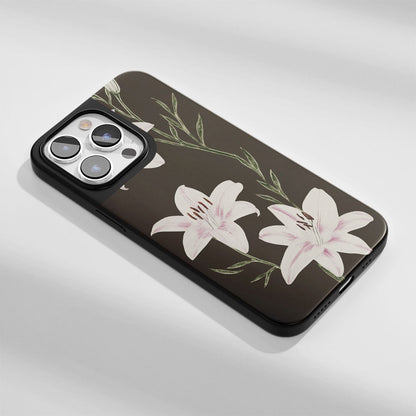 Industry-Level Tough Matte Lily iPhone Case