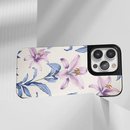 Industry-Level Tough Matte Lily iPhone Case