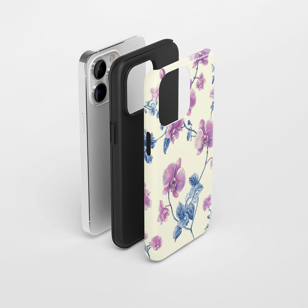 Double-Layer Semi-Handprinted Tough Matte iPhone Case