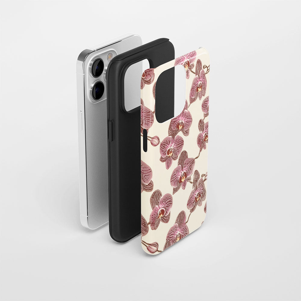 Double-Layer Semi-Handprinted Tough Matte iPhone Case