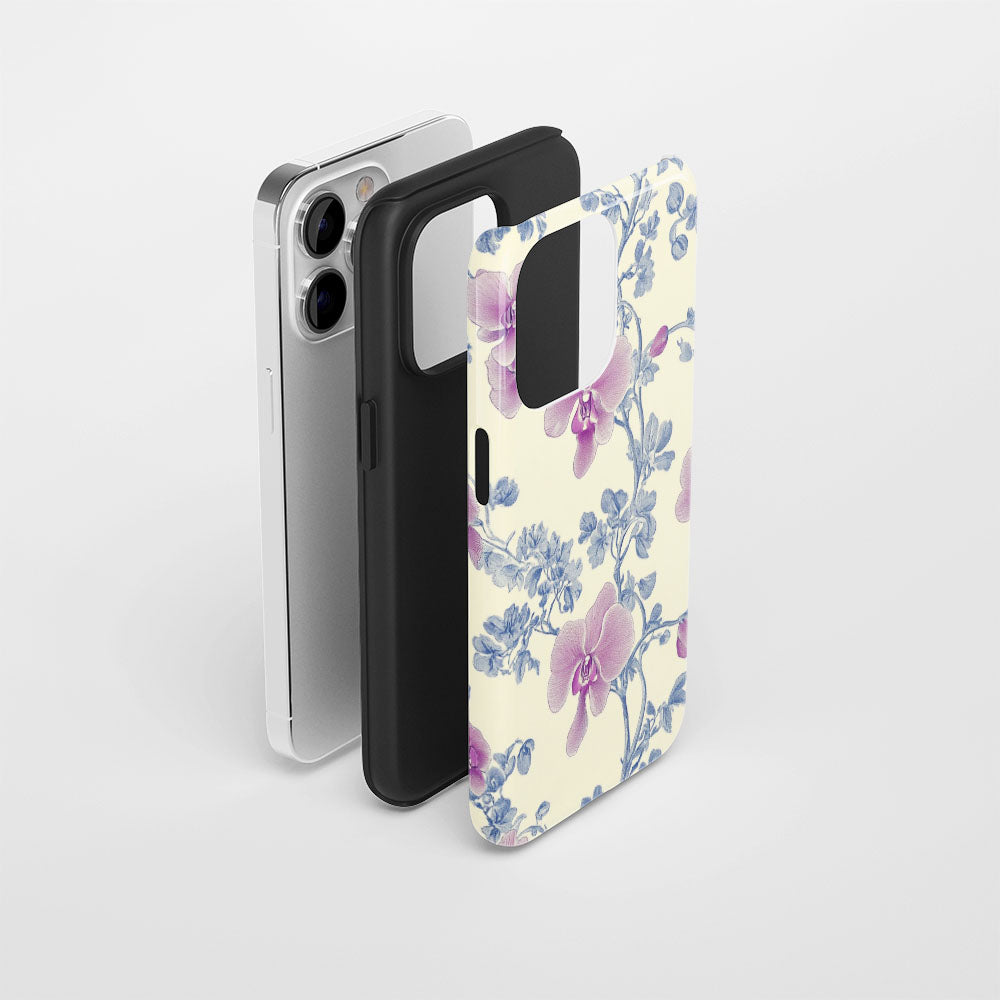 Double-Layer Semi-Handprinted Tough Matte iPhone Case