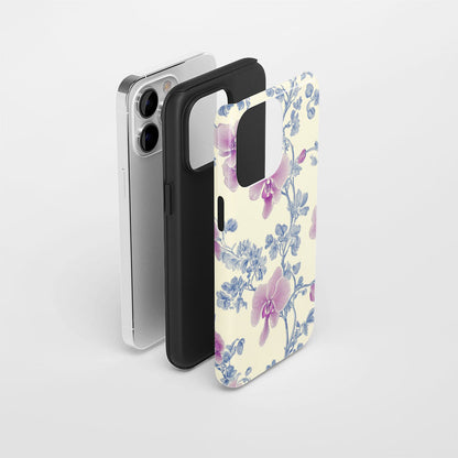 Double-Layer Semi-Handprinted Tough Matte iPhone Case