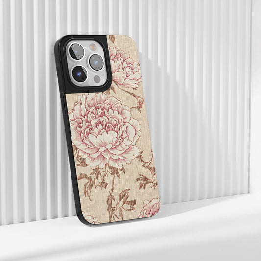 Industry-Level Tough Matte Peony iPhone Case