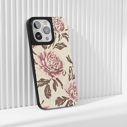 Industry-Level Tough Matte Peony iPhone Case