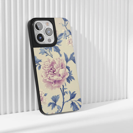 Industry-Level Tough Matte Peony iPhone Case