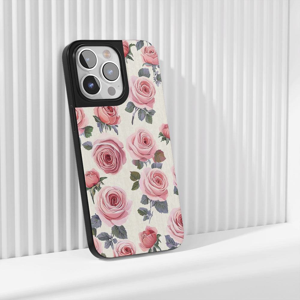 Industry-Level Tough Matte Pink Rose iPhone Case