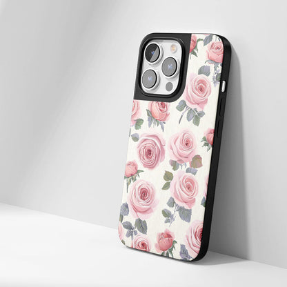 Industry-Level Tough Matte Pink Rose iPhone Case