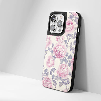 Industry-Level Tough Matte Pink Rose iPhone Case