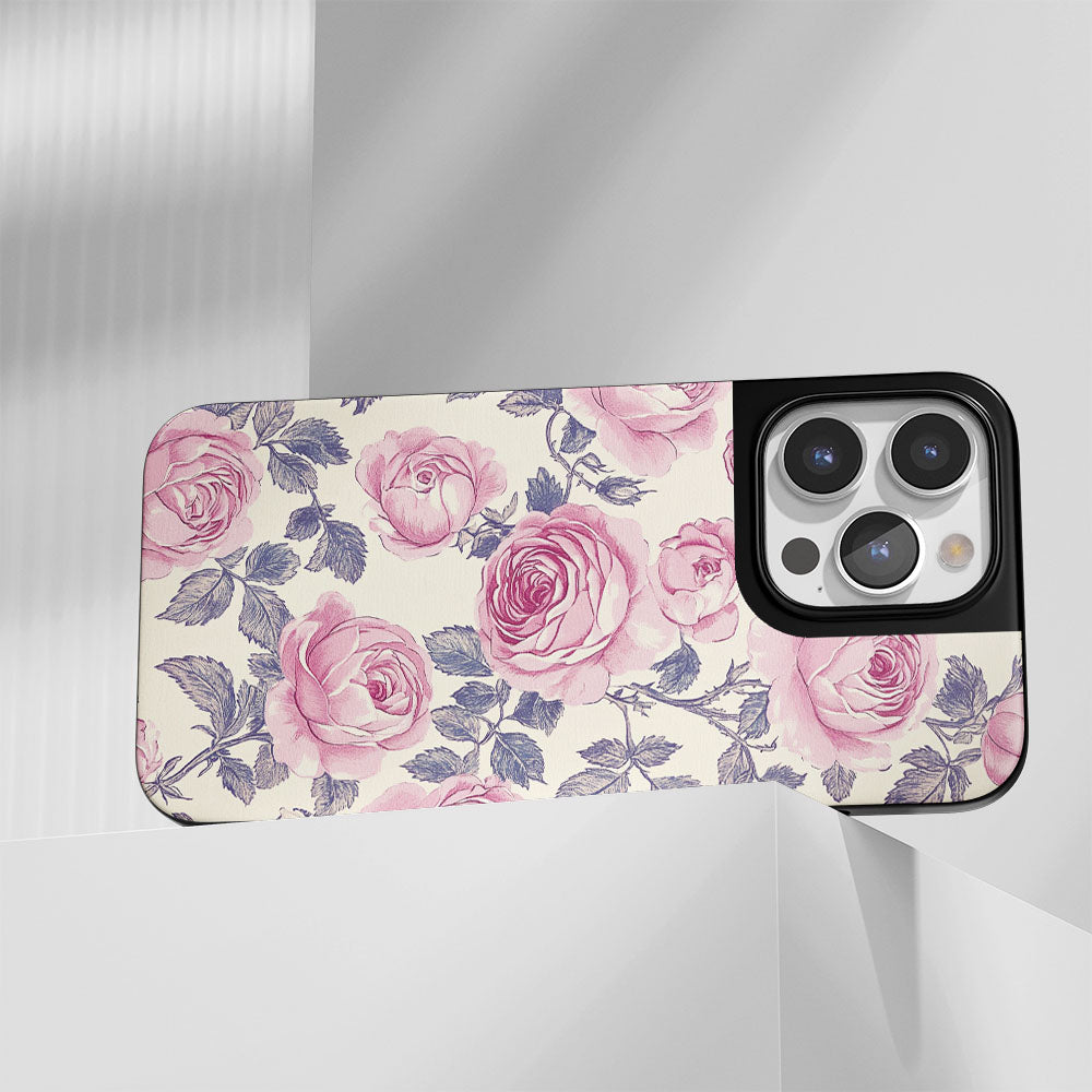 Industry-Level Tough Matte Pink Rose iPhone Case