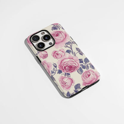 Double-Layer Semi-Handprinted Tough Matte iPhone Case