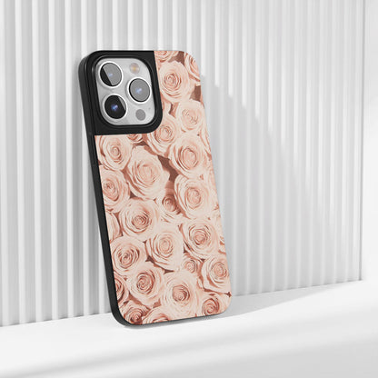 Industry-Level Tough Matte Pink Rose iPhone Case