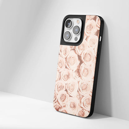 Industry-Level Tough Matte Pink Rose iPhone Case