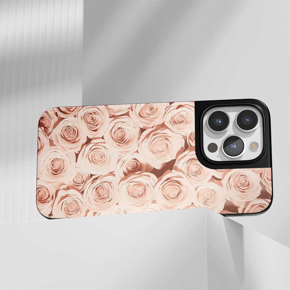 Industry-Level Tough Matte Pink Rose iPhone Case