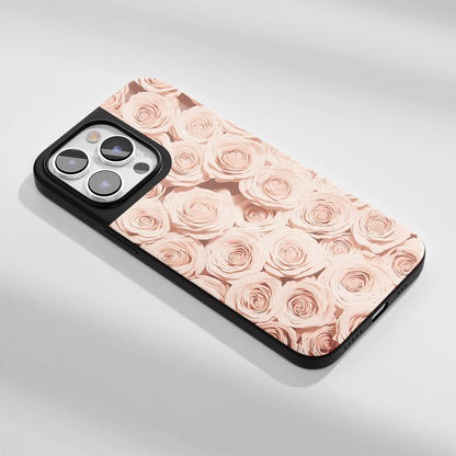 Industry-Level Tough Matte Pink Rose iPhone Case