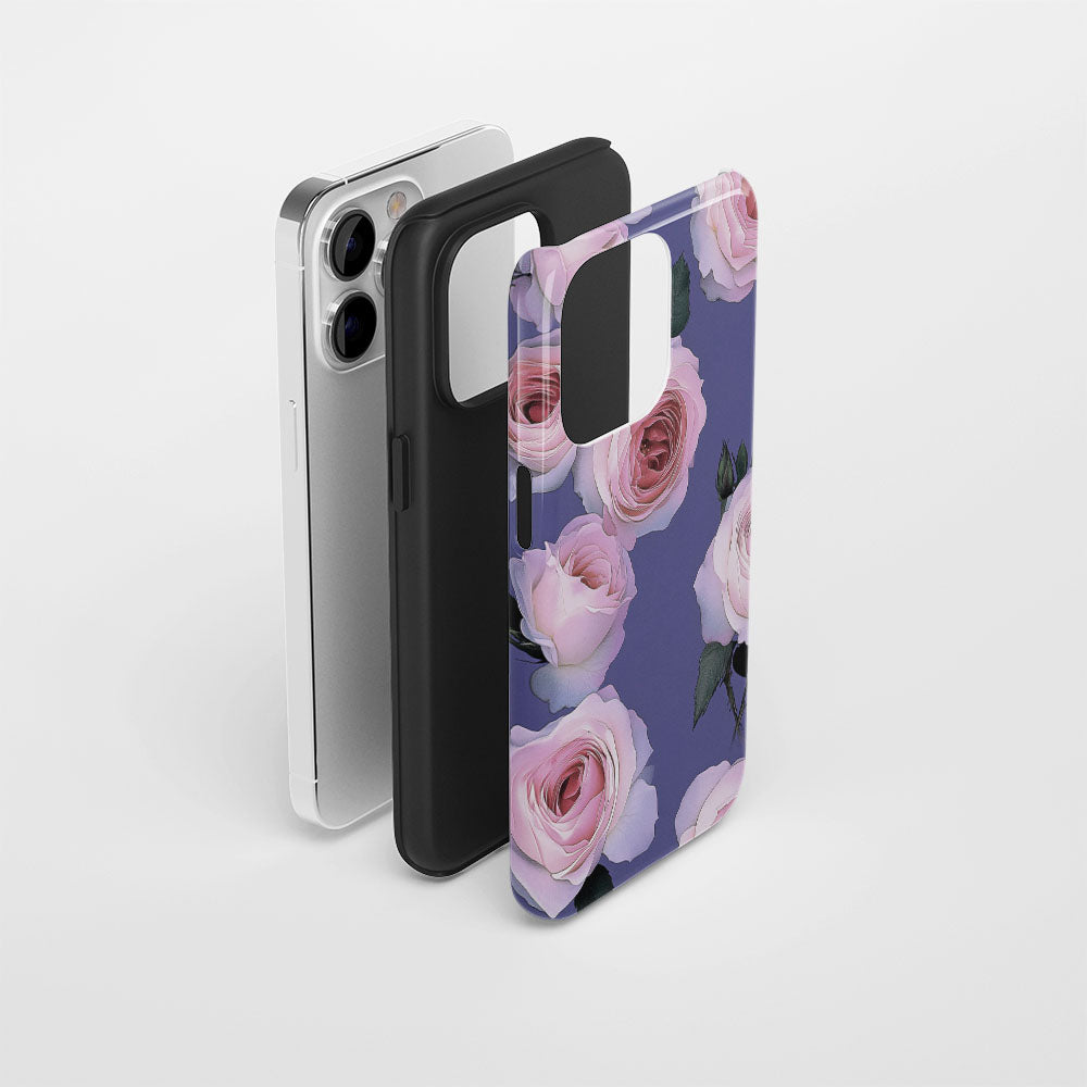 Double-Layer Semi-Handprinted Tough Matte iPhone Case