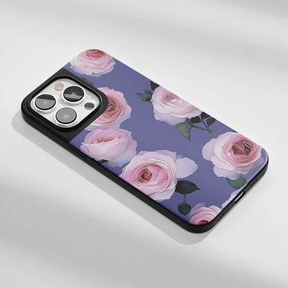 Industry-Level Tough Matte Pink Rose iPhone Case