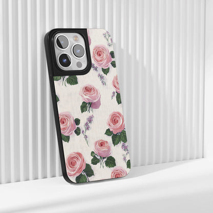 Industry-Level Tough Matte Pink Rose iPhone Case