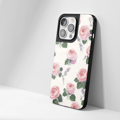 Industry-Level Tough Matte Pink Rose iPhone Case