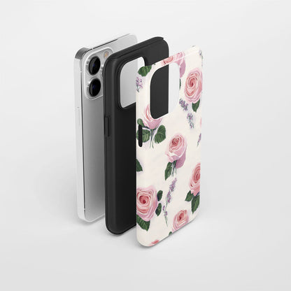 Double-Layer Semi-Handprinted Tough Matte iPhone Case