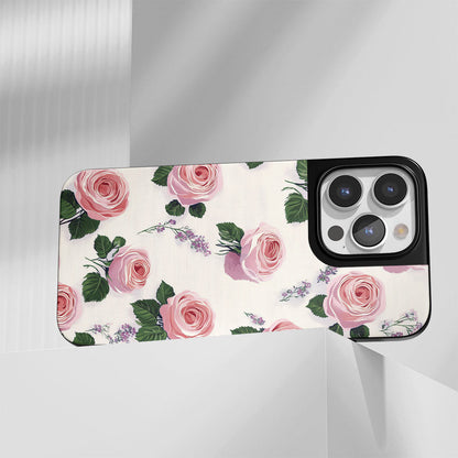 Industry-Level Tough Matte Pink Rose iPhone Case