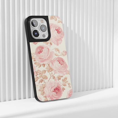 Industry-Level Tough Matte Pink Rose iPhone Case