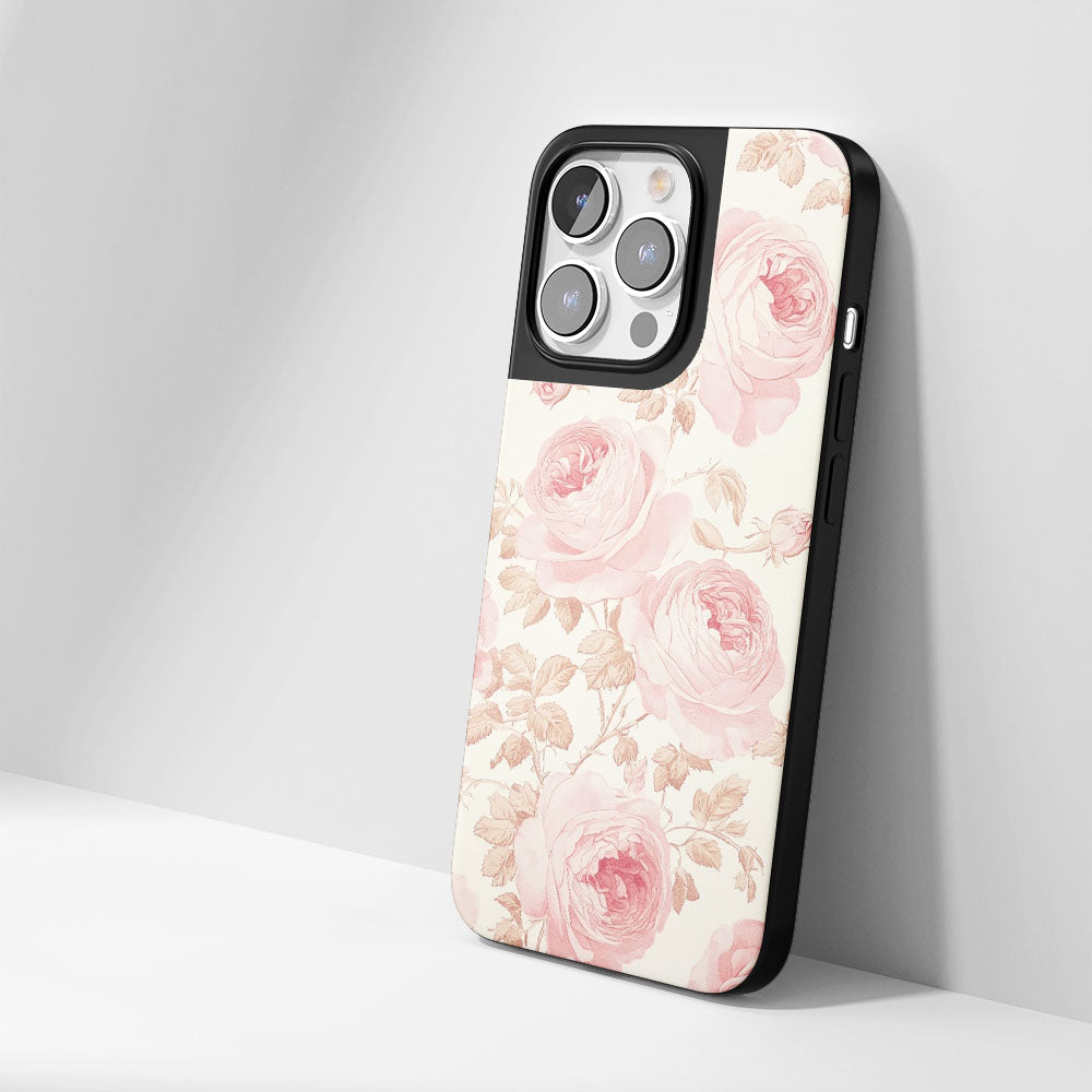 Industry-Level Tough Matte Pink Rose iPhone Case