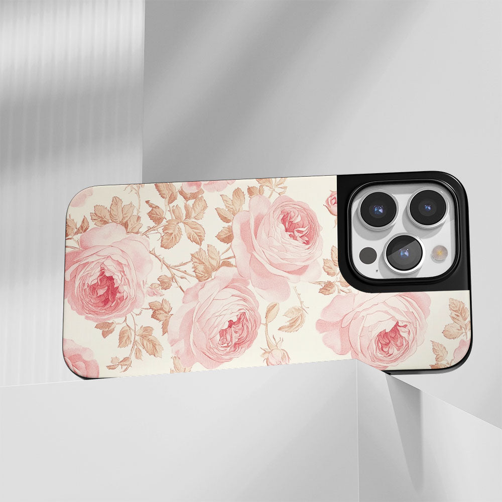 Industry-Level Tough Matte Pink Rose iPhone Case