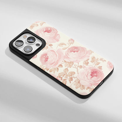 Industry-Level Tough Matte Pink Rose iPhone Case