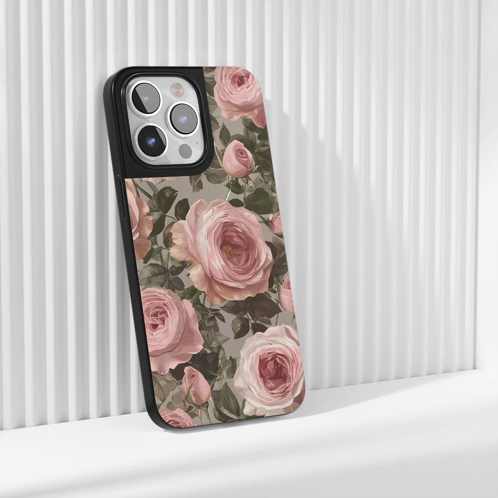 Industry-Level Tough Matte Pink Rose iPhone Case