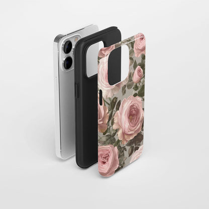 Double-Layer Semi-Handprinted Tough Matte iPhone Case