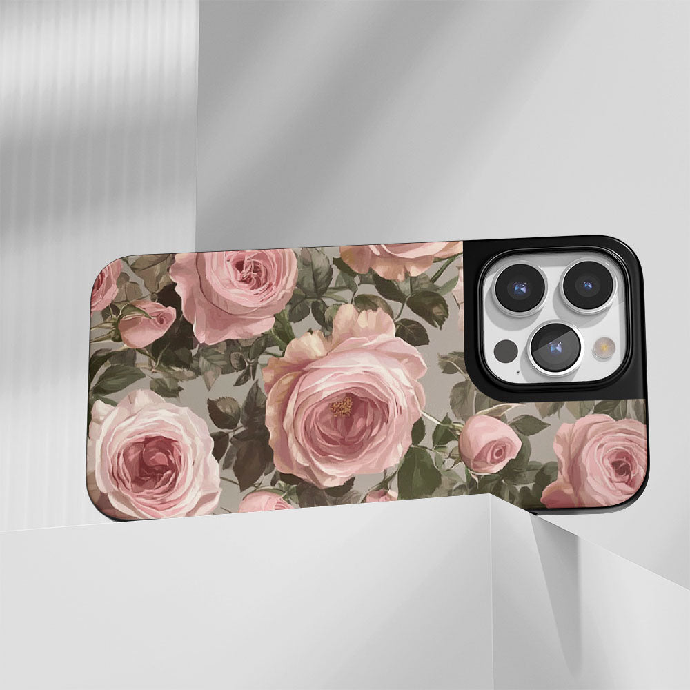 Industry-Level Tough Matte Pink Rose iPhone Case