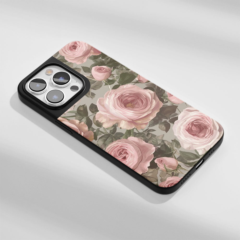 Industry-Level Tough Matte Pink Rose iPhone Case