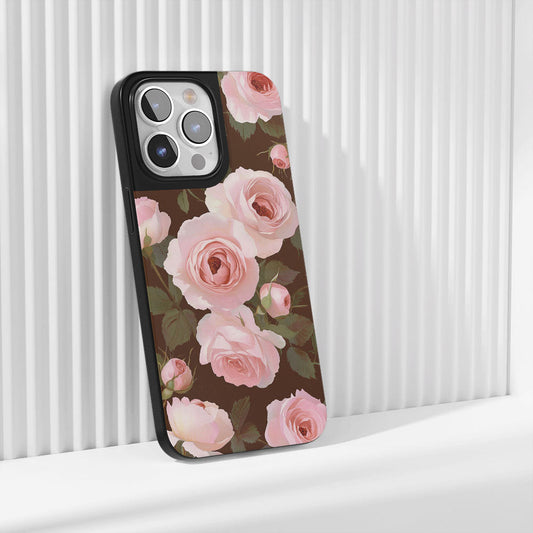 Industry-Level Tough Matte Pink Rose iPhone Case