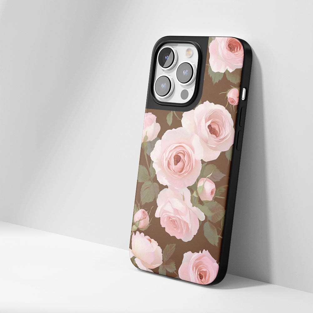 Industry-Level Tough Matte Pink Rose iPhone Case