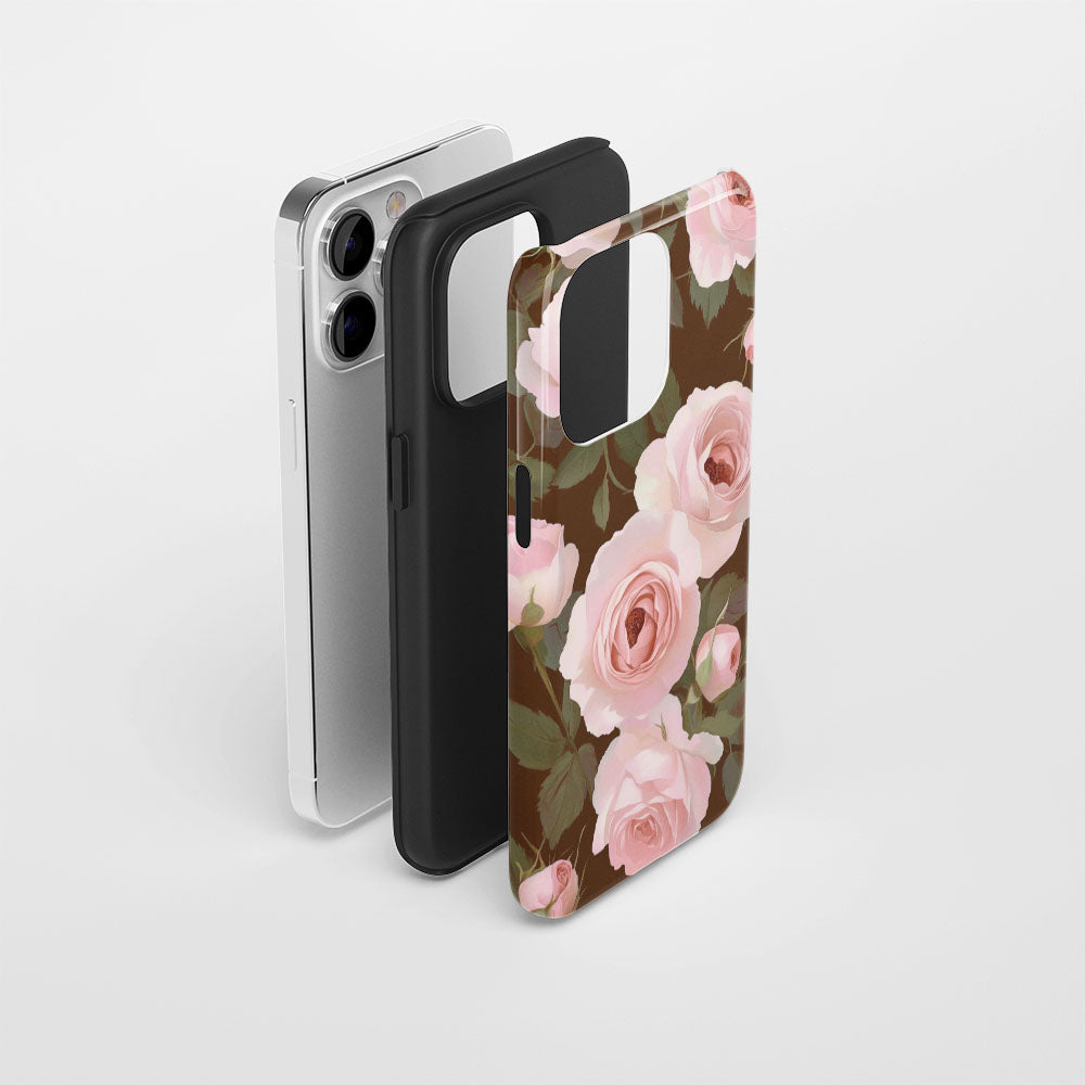 Double-Layer Semi-Handprinted Tough Matte iPhone Case