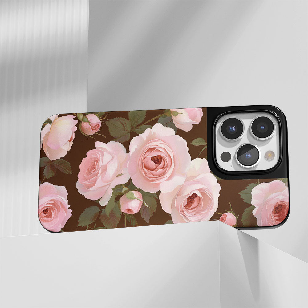 Industry-Level Tough Matte Pink Rose iPhone Case