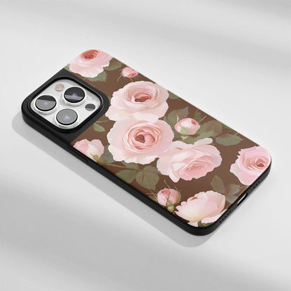 Industry-Level Tough Matte Pink Rose iPhone Case