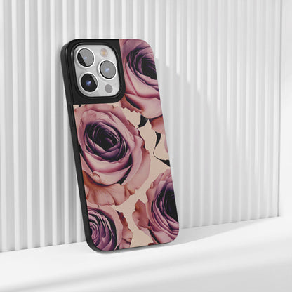 Industry-Level Tough Matte Pink Rose iPhone Case