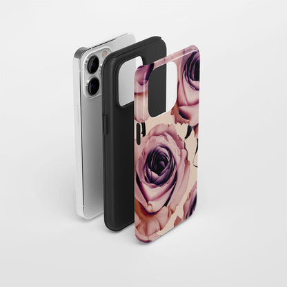 Double-Layer Semi-Handprinted Tough Matte iPhone Case